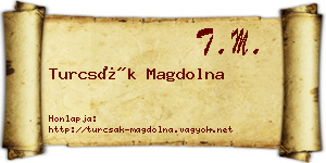 Turcsák Magdolna névjegykártya